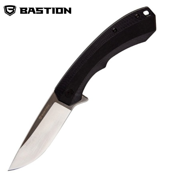 Bastion Brat Flipper Folding Knife, D2, G10 Black, BSTN2361
